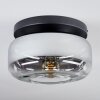 Boza Deckenleuchte Glas 28 cm Chrom, Klar, 1-flammig