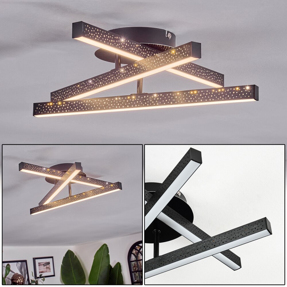 Arlan Deckenleuchte LED Schwarz, 1-flammig main product photo