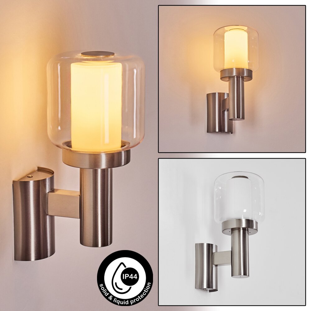 Beira Außenwandleuchte Nickel-Matt, 1-flammig main product photo