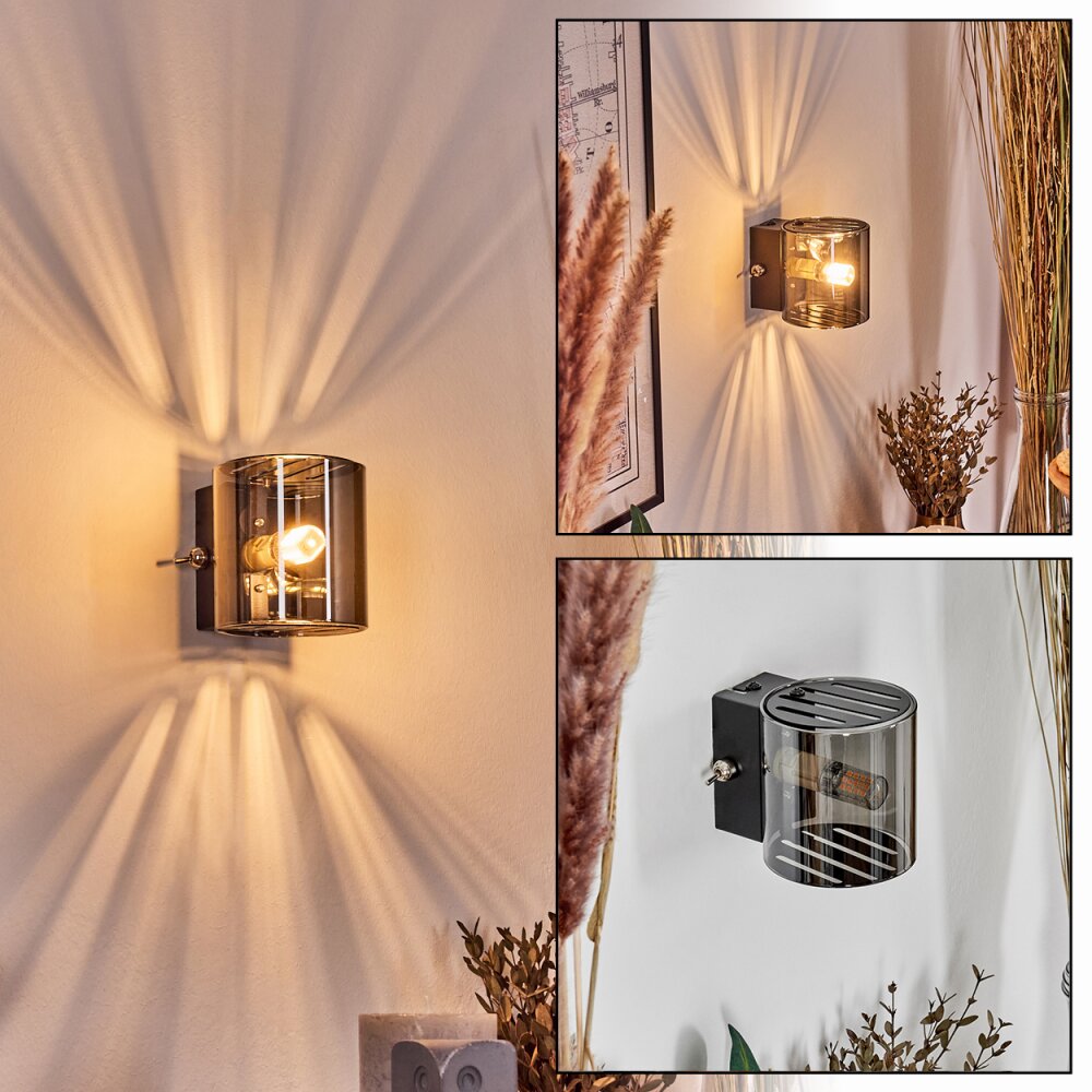 Bamako Wandleuchte LED Schwarz, 1-flammig main product photo