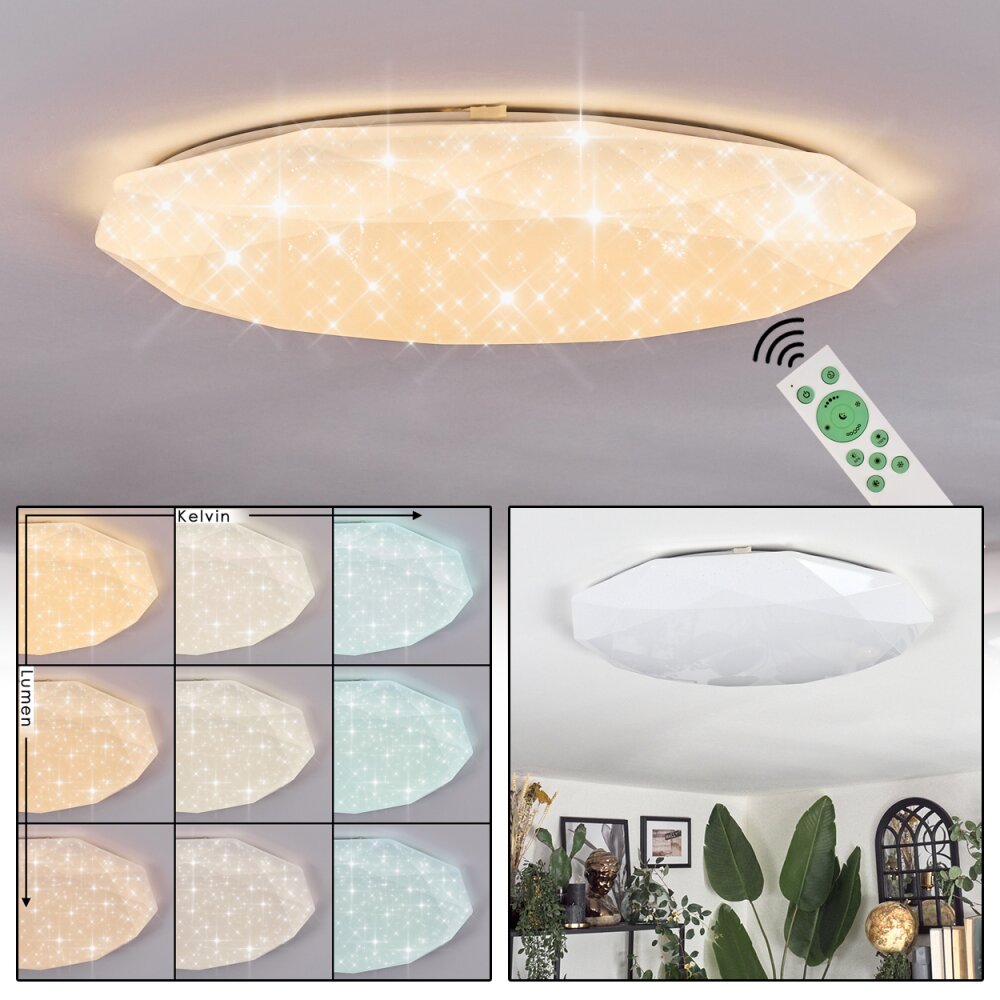 Arzel Deckenleuchte LED Weiß, 1-flammig, Fernbedienung main product photo
