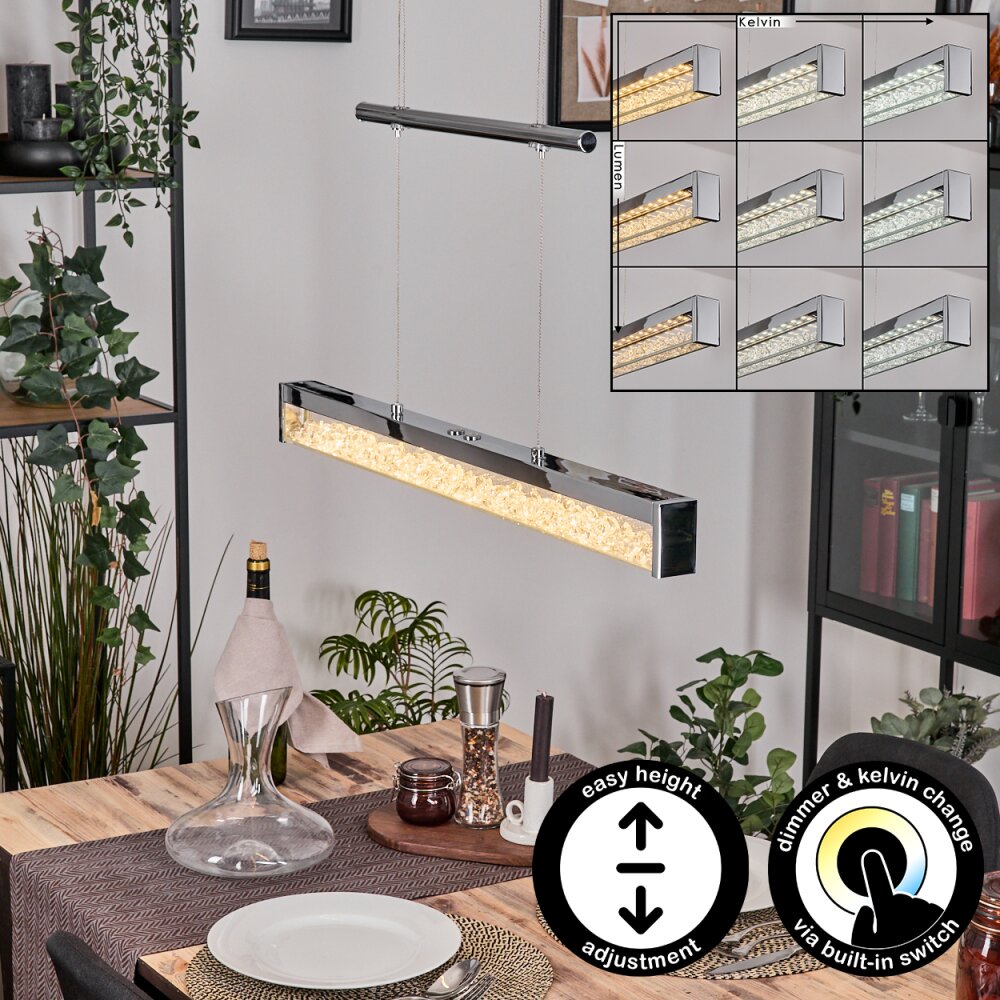 Ortan Pendelleuchte LED Silber, 4-flammig main product photo