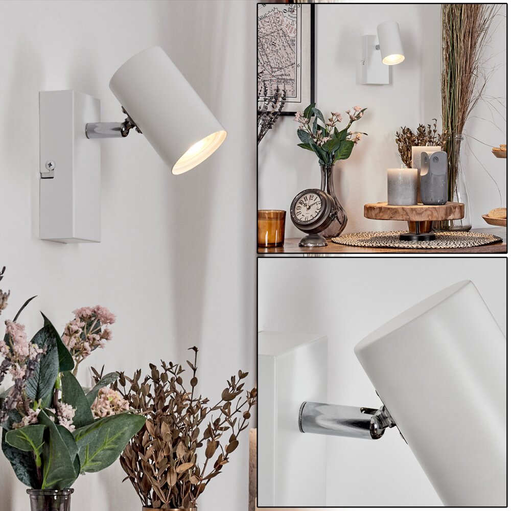 Gesteira Wandleuchte Weiß, 1-flammig main product photo