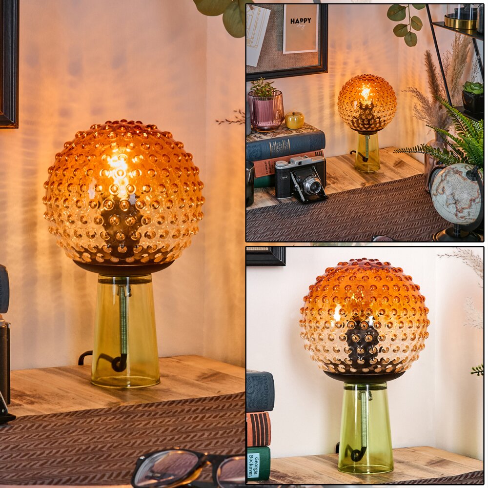 Maiorca Tischleuchte Grün, Schwarz, 1-flammig main product photo