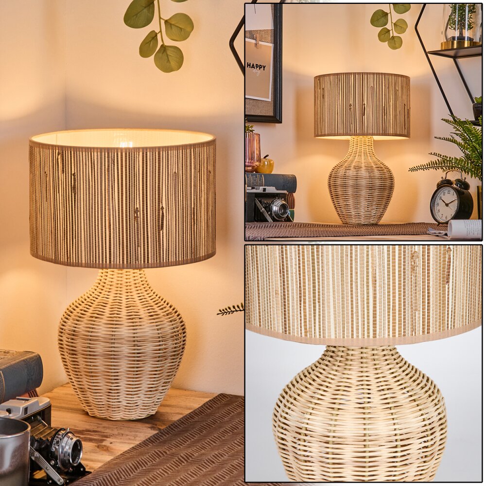 Halarna Tischleuchte Naturfarben, 1-flammig main product photo