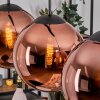 Gastor Hängeleuchte Glas 30 cm Kupferfarben, 3-flammig