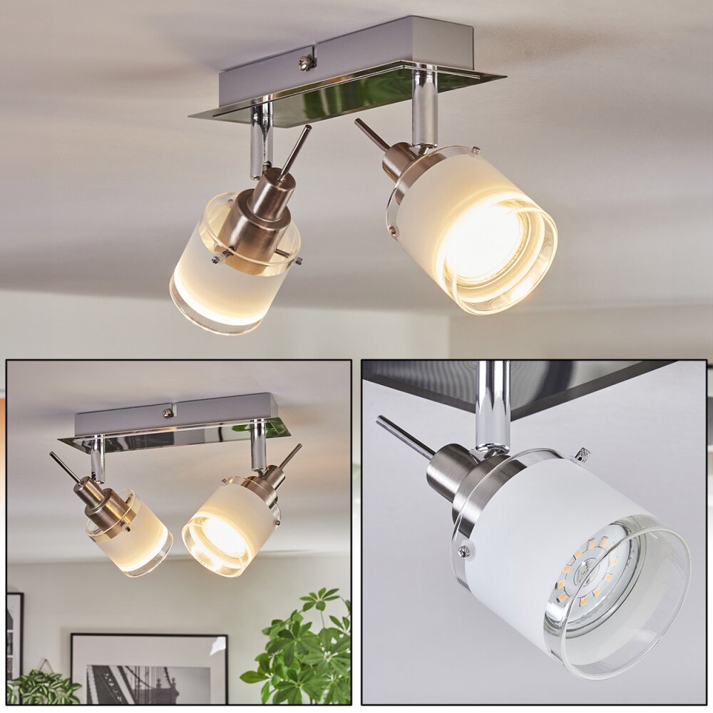 Maren Deckenleuchte LED Chrom, Nickel-Matt, 2-flammig main product photo