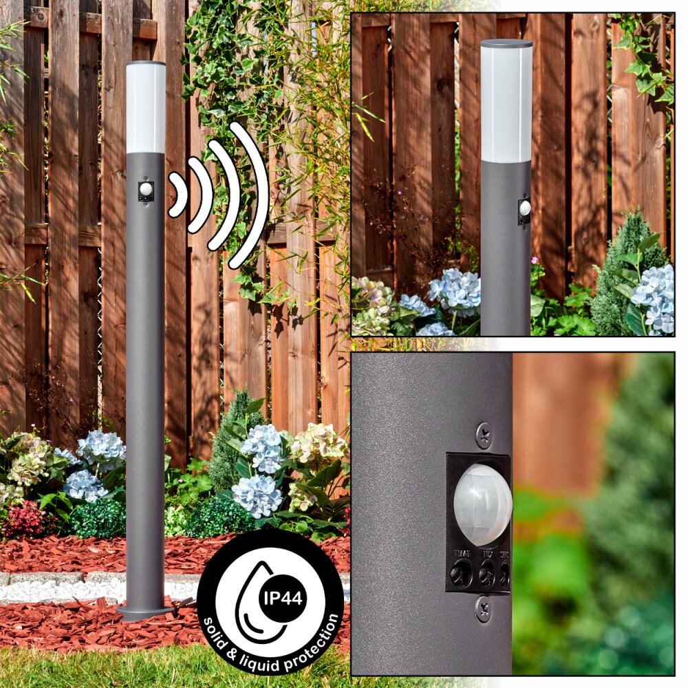 Caserta Wegeleuchte Anthrazit, 1-flammig, Bewegungsmelder main product photo