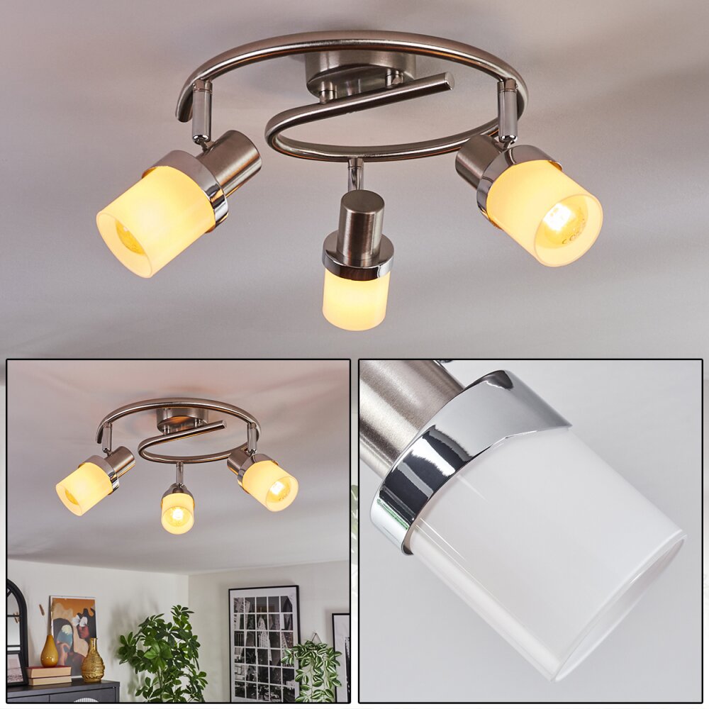 Davor Deckenleuchte Chrom, Nickel-Matt, 3-flammig main product photo