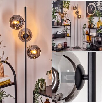 Ripoll Stehleuchte Glas 15 cm Rauchfarben, 3-flammig Ripoll Stehleuchte Glas 15 cm Rauchfarben, 3-flammig