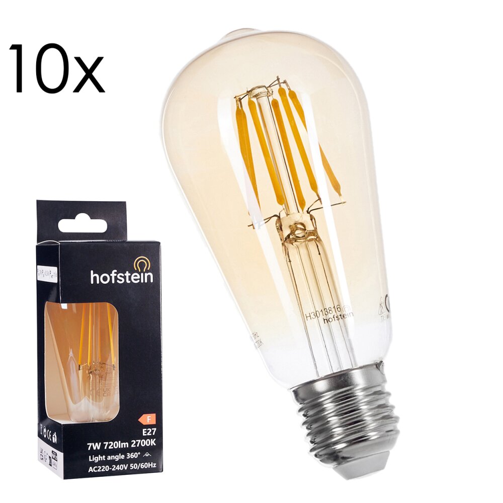 LED E27 10er Set 6 Watt 2700 Kelvin 720 Lumen main product photo