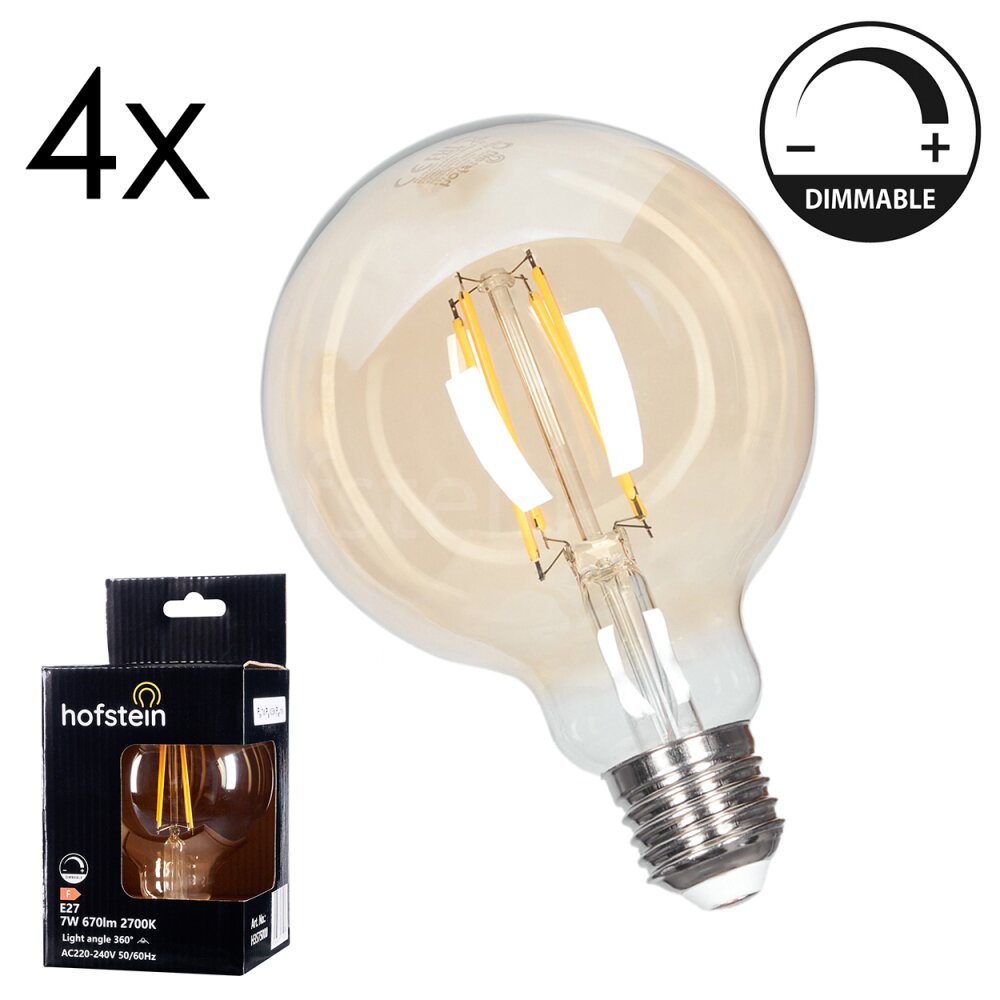 LED E27 4er Set 7 Watt 2700 Kelvin 670 Lumen main product photo