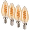 LED E14 4er Set 4 Watt 2200 Kelvin 220 Lumen