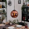 Gastor Hängeleuchte Glas 30 cm Kupferfarben, 1-flammig
