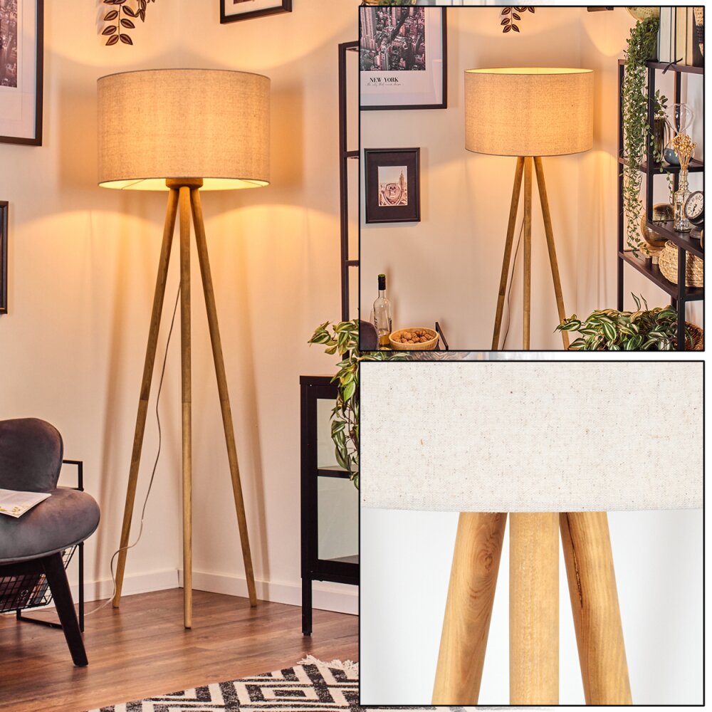 Flemming Stehleuchte Naturfarben, 1-flammig main product photo