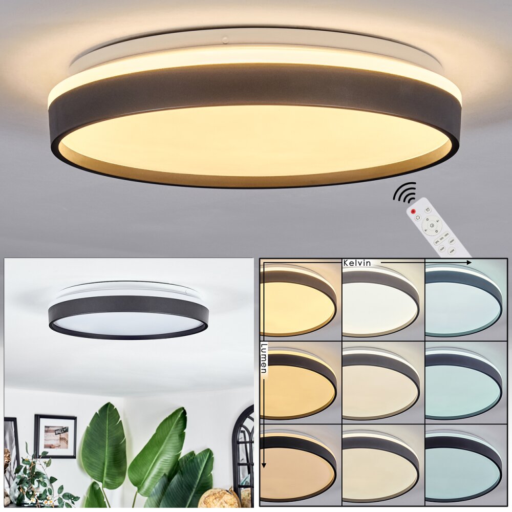 Sofo Deckenleuchte LED Weiß, 1-flammig, Fernbedienung main product photo