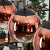 Gastor Hängeleuchte Glas 20 cm Klar, Kupferfarben, 3-flammig