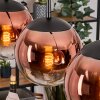Gastor Hängeleuchte Glas 20 cm Klar, Kupferfarben, 3-flammig
