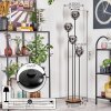 Koyoto Stehleuchte Glas 15 cm Holz hell, Schwarz, 4-flammig