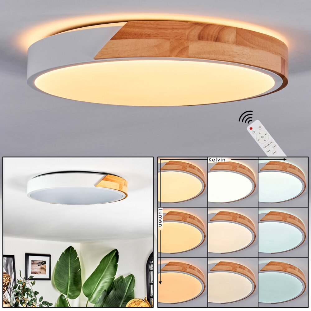 Cadaixo Deckenleuchte LED Weiß, 1-flammig, Fernbedienung main product photo
