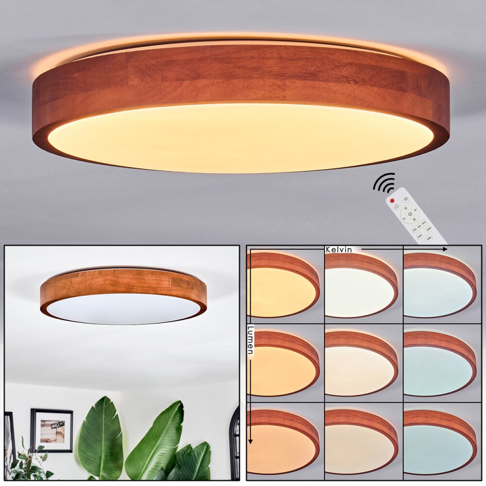 Sofo Deckenleuchte LED Weiß, 1-flammig, Fernbedienung main product photo