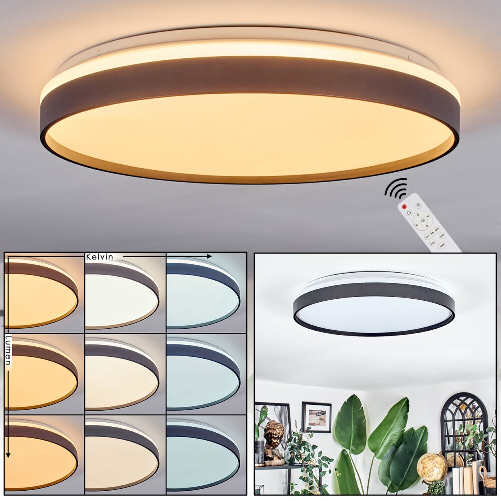 Sofo Deckenleuchte LED Weiß, 1-flammig, Fernbedienung main product photo