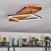 Pompu Deckenleuchte LED Naturfarben, Schwarz, 1-flammig