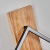 Pompu Wandleuchte LED Naturfarben, Schwarz, 1-flammig