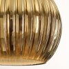 Ripoll Pendelleuchte Glas 15 cm Naturfarben, Schwarz, 5-flammig