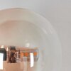 Chehalis Wandleuchte Glas 10 cm, 12 cm Bernsteinfarben, Klar, 3-flammig