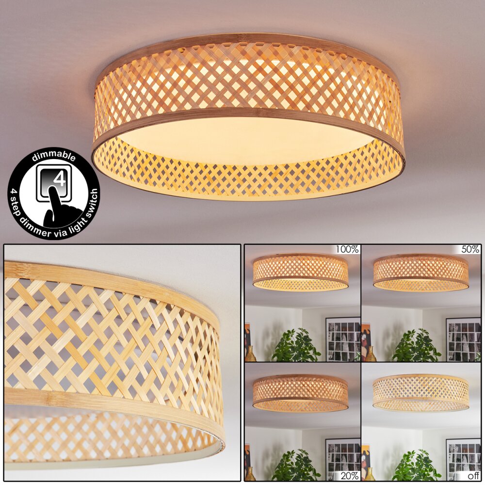 Barroco Deckenleuchte LED Naturfarben, Weiß, 1-flammig main product photo