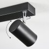 Gesteira Deckenleuchte Chrom, Schwarz, 6-flammig