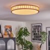 Amarelos Deckenleuchte LED Naturfarben, Weiß, 1-flammig, Fernbedienung