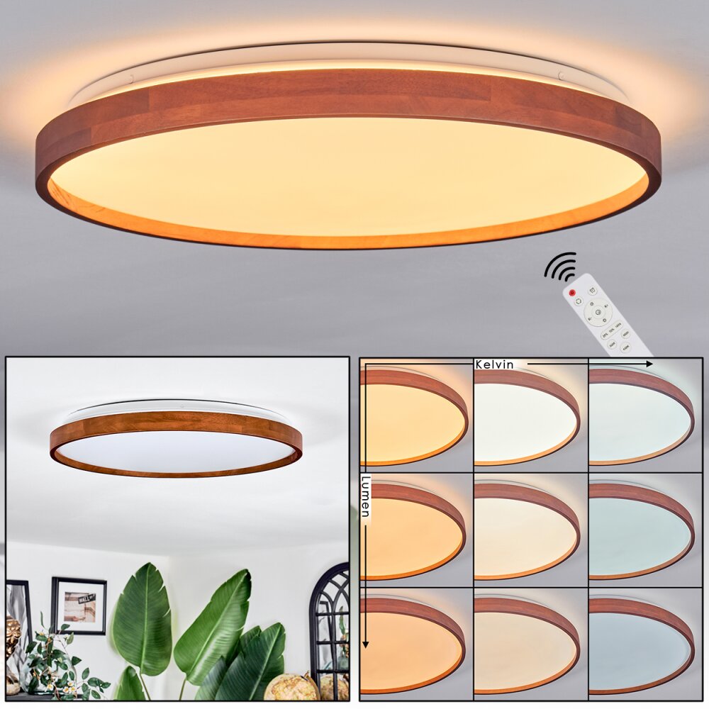 Sofo Deckenleuchte LED Naturfarben, 1-flammig, Fernbedienung main product photo