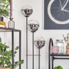 Gastor Stehleuchte Glas 15 cm Holz hell, Schwarz, 3-flammig