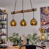 Koyoto Pendelleuchte Glas 15 cm Naturfarben, Schwarz, 3-flammig