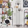 Koyoto Stehleuchte Glas 15 cm Schwarz, 3-flammig