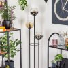 Koyoto Stehleuchte Glas 15 cm Schwarz, 3-flammig
