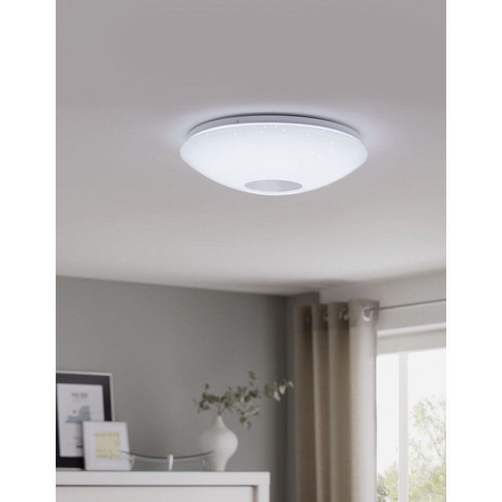 Eglo VOLTAGO 2 Deckenleuchte LED Kristalloptik, Weiß, 1-flammig, Fernbedienung main product photo