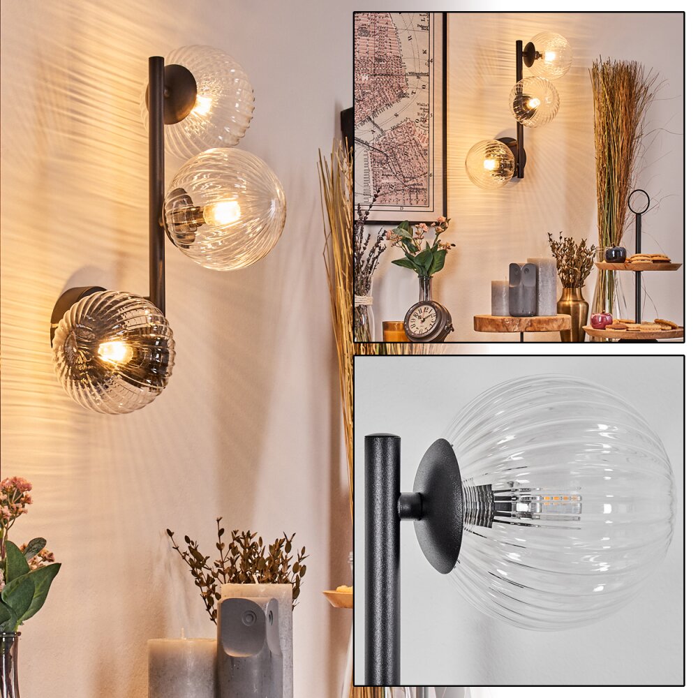 Chehalis Wandleuchte Glas 12 cm Klar, 3-flammig main product photo