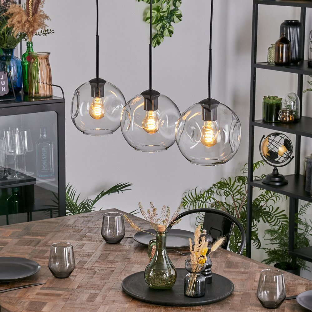 Ripoll Hängeleuchte Glas 20 cm Klar, 3-flammig main product photo