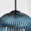 Koyoto Hängeleuchte Glas 25 cm Schwarz, 3-flammig