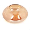 Glas-Lampenschirm Mertola Ersatzglas 20 cm Bernsteinfarben