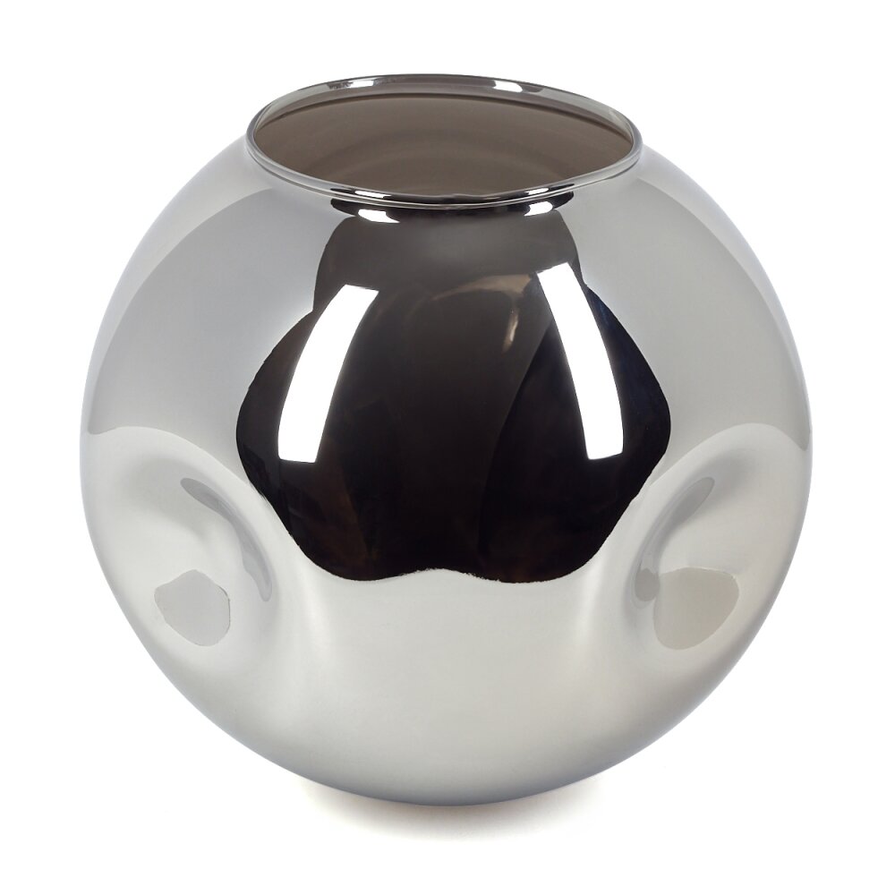 Glaslampenschirm Ripoll Ersatzglas 20 cm Chrom, Rauchfarben main product photo