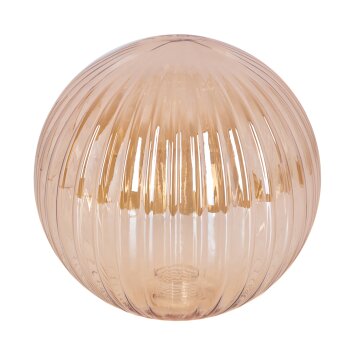 Glaslampenschirm Bernado Ersatzglas 15 cm Bernsteinfarben