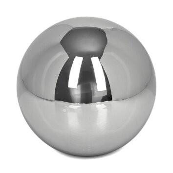Glaslampenschirm Remaisnil Ersatzglas 10 cm Chrom, Rauchfarben