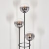 Gastor Stehleuchte Glas 15 cm Schwarz, 3-flammig