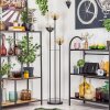 Koyoto Stehleuchte Glas 15 cm Schwarz, 3-flammig