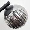 Chehalis Deckenleuchte Glas 12 cm Rauchfarben, 3-flammig