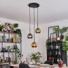 Koyoto Hängeleuchte Glas 15 cm Schwarz, 3-flammig